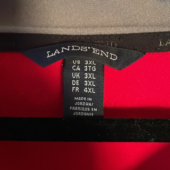 Lands’End size 3xl red womens fleece zip up jacket. - Picture 2 of 6